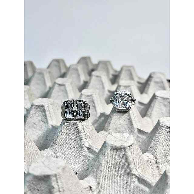 Кільце Дві половинки одного цілого з регульованим розміром, знижка 20% для INSTAGRAM - 2 фото товару