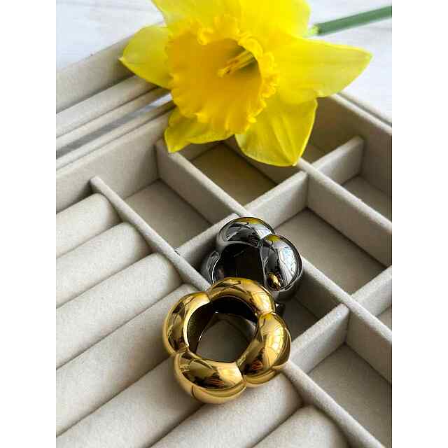 Кільце масивне Burgundy Bijouterie, акція INSTAGRAM знижка! - 2 фото товару