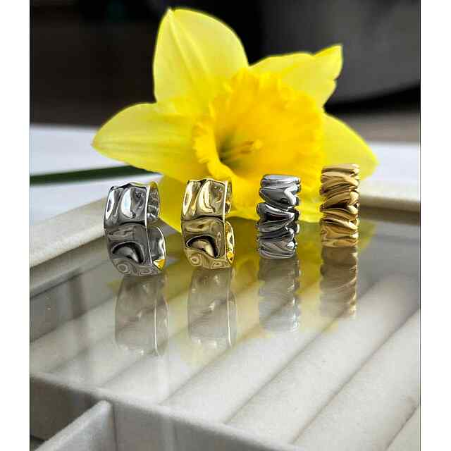 Кільце регульоване, стиль мінімалізм, переливи, Burgundy Bijouterie. PROM20 знижка. Україна. - 3 фото товару