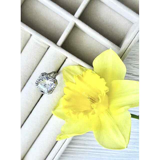 Кільце з каменем, елегантний розмір 7-8, знижка INSTAGRAM PROM20 - 2 фото товару