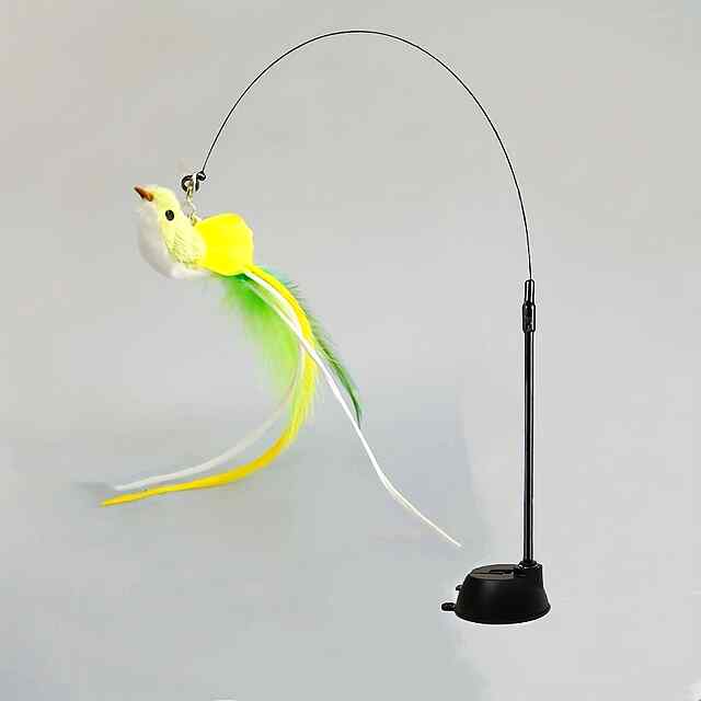 Кіт Іграшка Вудка Пір'я Присоска Мисливець Сталь ПВХ Безпечна Україна - 0 фото товару