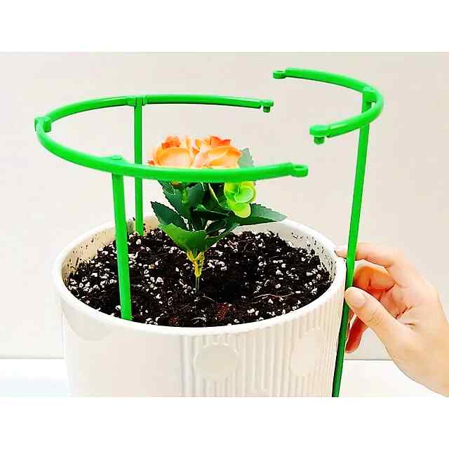 Опори для рослин регульовані комплект сад балкон квіти кущі зелений пластик