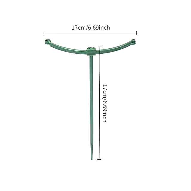 Комплект опор для рослин регульовані зелений пластик під квіти кущі Україна - 1 фото товару