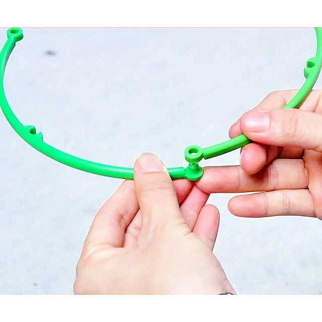 Комплект опор для рослин регульовані зелений пластик під квіти кущі Україна - 3 фото товару