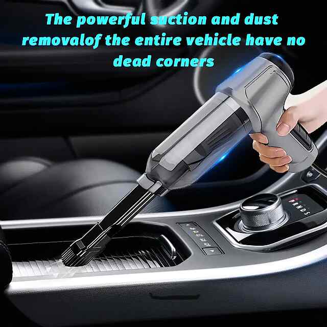 Компресор пилозбірник (2в1) 120Вт - продувка/очищення електроніки. Комплект насадок. - 2 фото товару