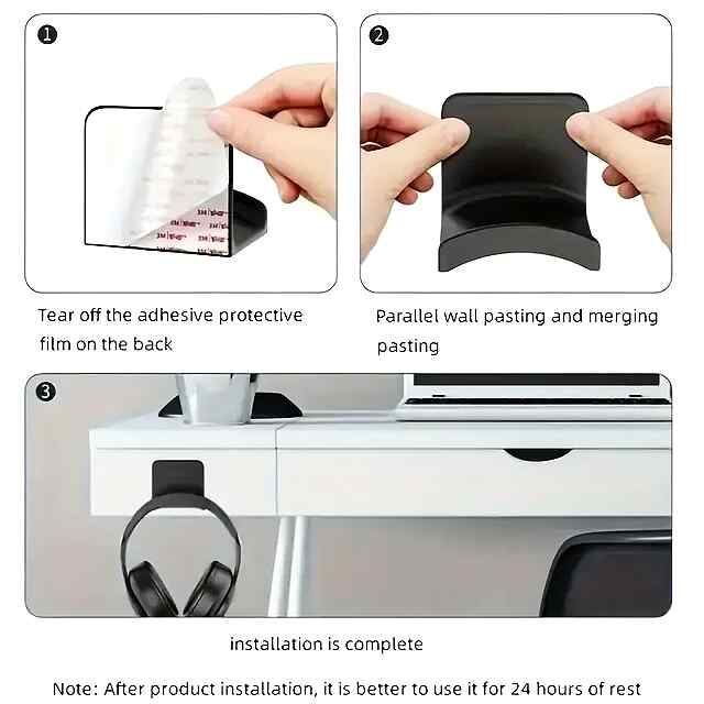 Кріплення навушників без свердління, вологостійке, універсальний гачок - 2 фото товару