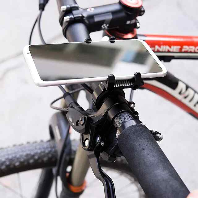 Кріплення телефону ZTTO червоне універсальне, AL6063 70г. Кріплення на кермо MTB/Дорожній/Е-велосипед. Колір: Чорний, червоний, темно срібний. - 1 фото товару