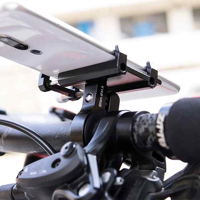 Кріплення телефону ZTTO червоне універсальне, AL6063 70г. Кріплення на кермо MTB/Дорожній/Е-велосипед. Колір: Чорний, червоний, темно срібний. - 3 фото товару