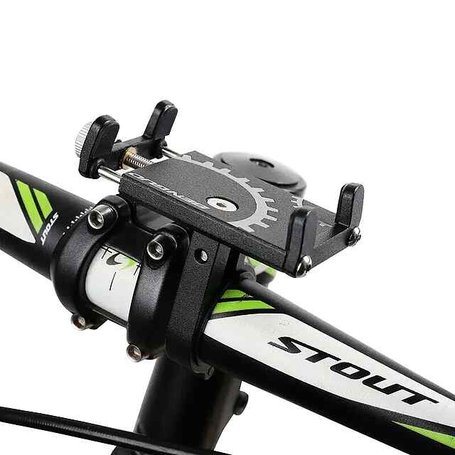 Кріплення телефону ZTTO - універсальне, надійне кріплення з AL6063 для велосипеда (Mtb/road) - чорний/червоний/срібло. 70г. - 1 фото товару