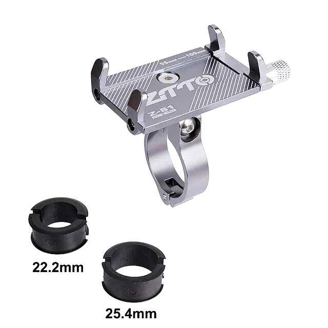 Кріплення телефону ZTTO універсальне Z-81, 70г, чорний/червоний/срібло, AL6063. Для MTB, мото, ровера. Купити Україна. - 0 фото товару