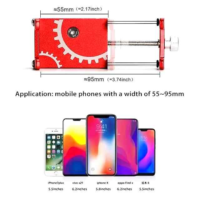 Кріплення телефону ZTTO Z-81 універсальне, срібне, 70 г. Сумісне з більшістю смартфонів та різних рулів велосипеда. Доставка по Україні. - 3 фото товару
