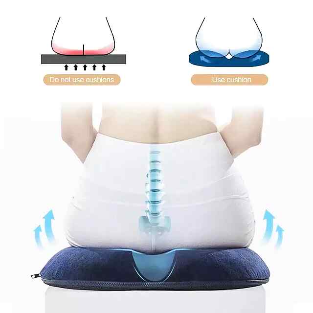 Крісло Ортопедичне з піни пам'яті для офісу, авто, простати. Знімне, антипролежневе. - 2 фото товару