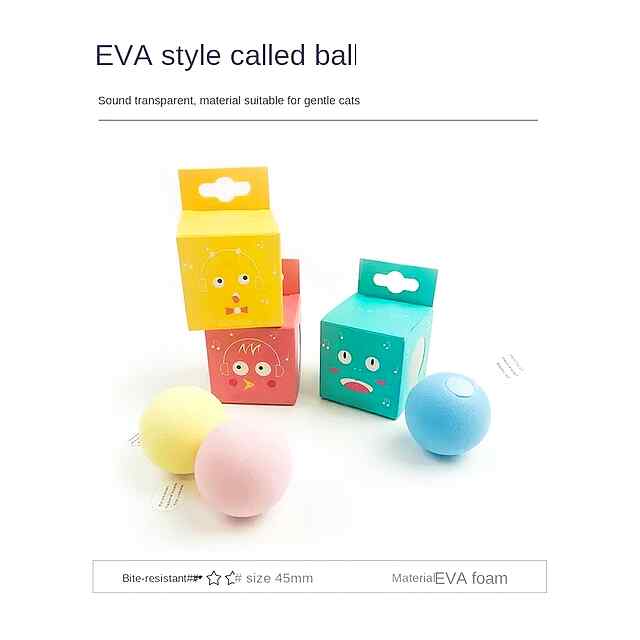 Куля-іграшка для кішок з реалістичними звуками тварин   котяча м'ята - 2 фото товару