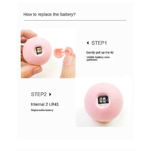 Куля-іграшка для кішок з реалістичними звуками тварин   котяча м'ята - 3 фото товару