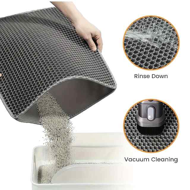 Килимок EVA для котячого туалету: антипротектор, не пропускає пісок, легко миється. - 2 фото товару