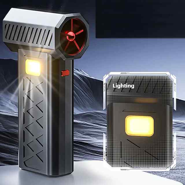 LED Компресор-Вентилятор для Кемпінгу та Прибирання ????️ Портативний, Потужний, Багатофункційний - 2 фото товару