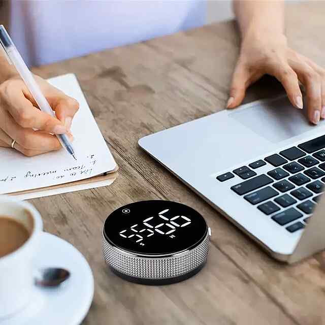 LED Таймер Кухня Світильник Поворотний ⏰ Стильний Час Підтримки Випікання Готування Спорт - 2 фото товару