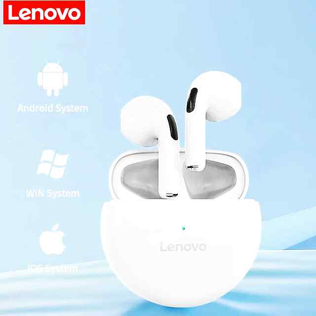 Lenovo Bluetooth навушники з ANC, білі, до 5 годин роботи. - 2 фото товару