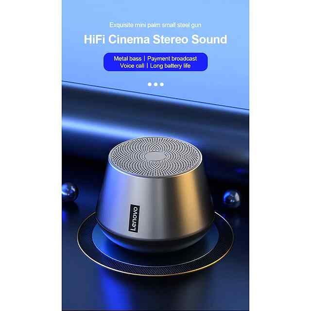 Lenovo K3 Pro Bluetooth 5.0, портативна колонка з стерео, водонепроникна Black - 2 фото товару