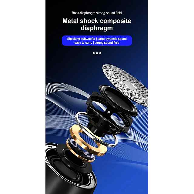 Lenovo K3 Pro Bluetooth колонка бездротова портативна до 8год. 5Вт HIFI звук 1200mAh - 1 фото товару