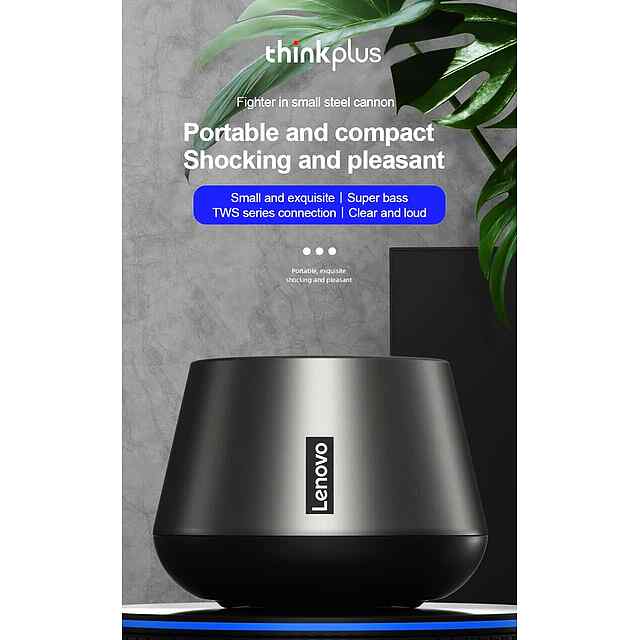 Lenovo K3 Pro Bluetooth портативна колонка з мікрофоном 1200 мАг 5Вт HIFI звук - 1 фото товару