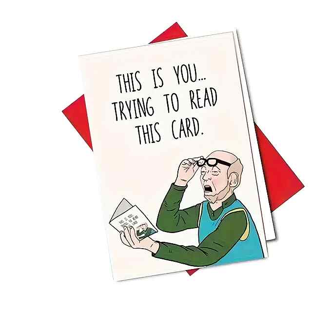 Листівка на День народження Конверт у подарунок, гумор Україна