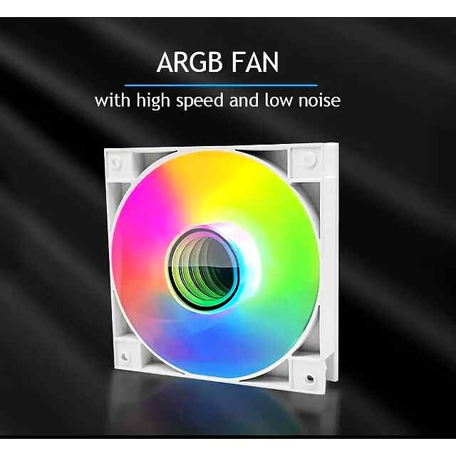 MANMU 240ARGB/RGB — кулер рідинний AIO RGB PWM 240 мм для Intel AMD LGA1700 AM5 A-RGB охолодження ПК - 3 фото товару