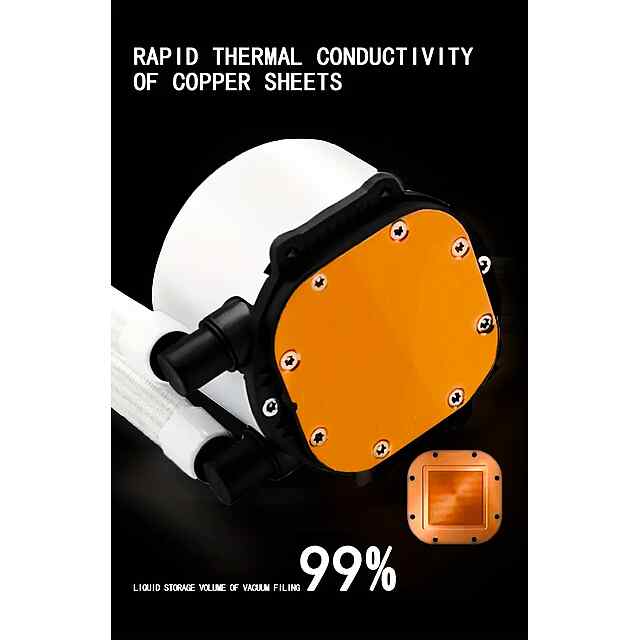 MANMU 240ARGB/RGB - водянка AIO з RGB охолодження для Intel AMD LGA1700 AM5 240мм - 3 фото товару