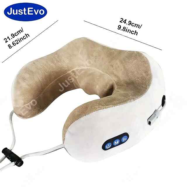 Масажер JUSTEVO U-образний шиї, гіпоалергенний, з USB-зарядкою - 2 фото товару