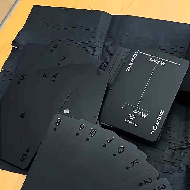 Матові гральні картки Black ???? Стильний покер, бридж та настілки ♠️♦️ - 0 фото товару