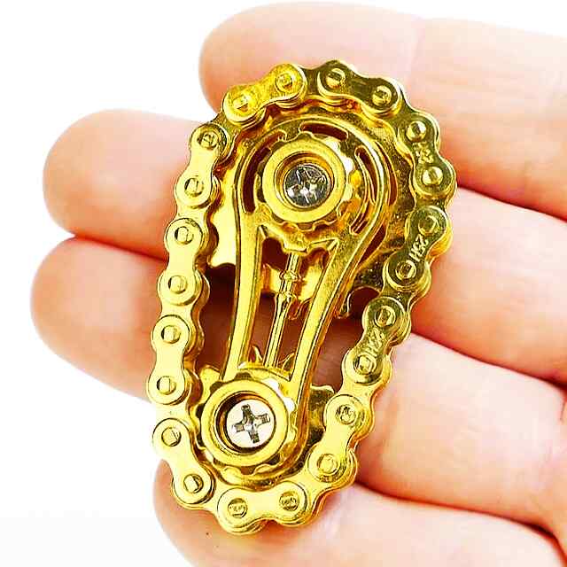 Металевий EDC спінер з ланцюгів, антистрес для дорослих ???? - 3 фото товару