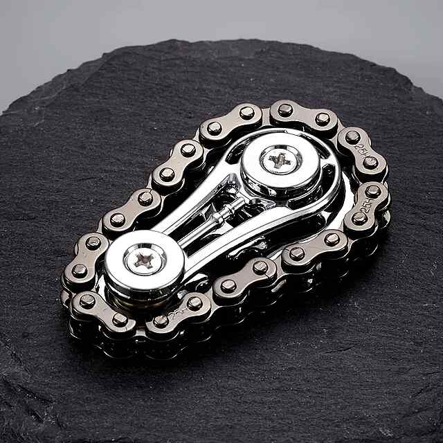 Металевий EDC спінер зірочки, антистрес з ланцюгів - плавно обертається! - 0 фото товару