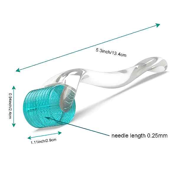 Мезоролер 0.25 мм для обличчя, бороди та волосся, титанові голки 192 шт. - 1 фото товару