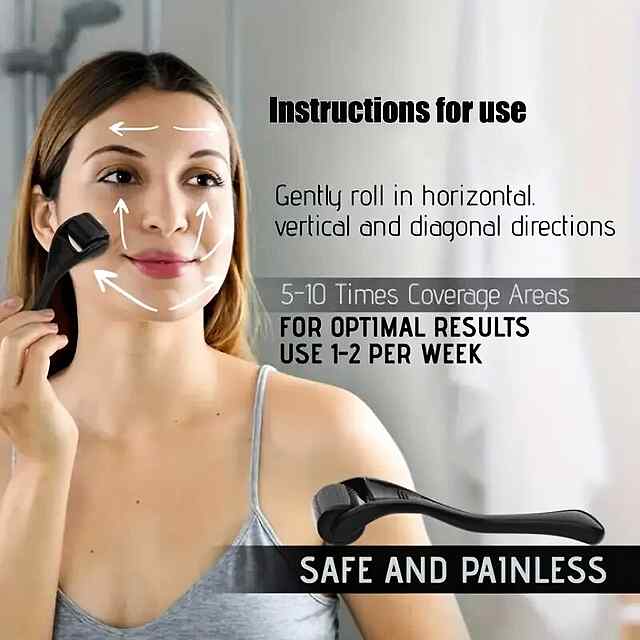 Мезоролер 540 голок для омолодження, зменшення шрамів та глибокого проникнення косметики. - 1 фото товару