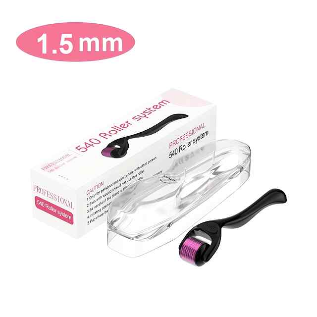 Мезороллер титановий 540 голок | Для обличчя, бороди та волосся | З чохлом | Омолоджуючий догляд - 0 фото товару