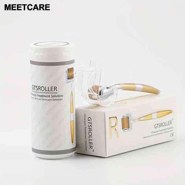 Мікроголковий мезоролер 0.25 мм для обличчя, бороди та волосся — дермароллер з титану - 2 фото товару