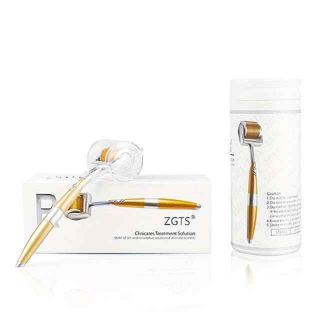 Мікроголковий мезоролер для обличчя та бороди. Титан 0,25 мм — 192 голки. Догляд та рос волосся. - 3 фото товару