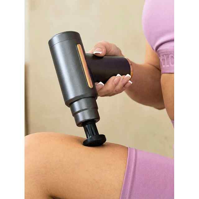 Міні масажний пістолет для м'язів. Бездротовий, 6 режимів, 4 насадки, USB зарядка. Для тіла та спини. Україна. - 3 фото товару