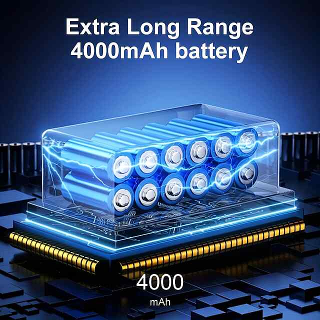 Міні Турбо-Вентилятор 4000mAh - Ультра Потужний Вентилятор з Акумулятором - 2 фото товару