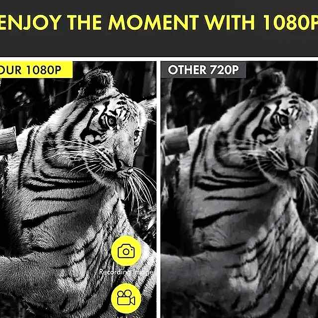 Монокуляр 1080P HD з ІЧ камерою: нічне бачення до 300м, зум 5х для полювання і природи - 2 фото товару