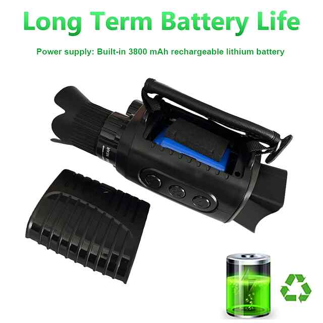 Монокуляр нічного бачення 1080P HD   ІЧ камера, 5x зум, до 300м бачення - 3 фото товару