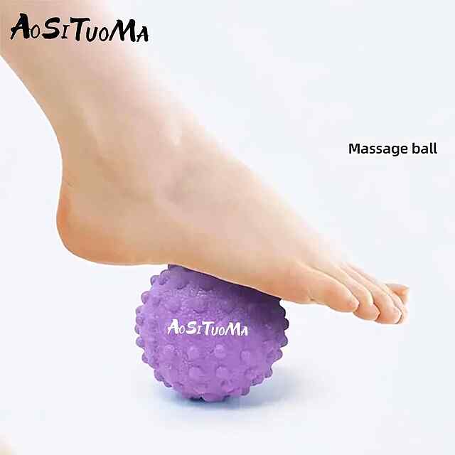 М'яч фасціальний середньої жорсткості, фіолетовий - точковий масаж