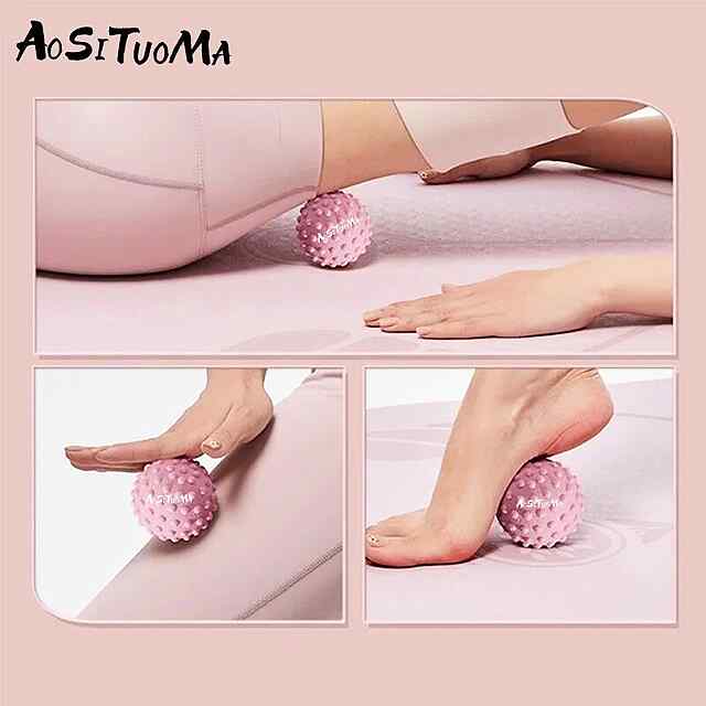 М'яч фасціальний середньої жорсткості, фіолетовий - точковий масаж - 1 фото товару