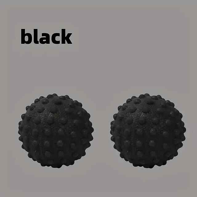 М'яч фасціальний середньої жорсткості, фіолетовий - точковий масаж - 2 фото товару