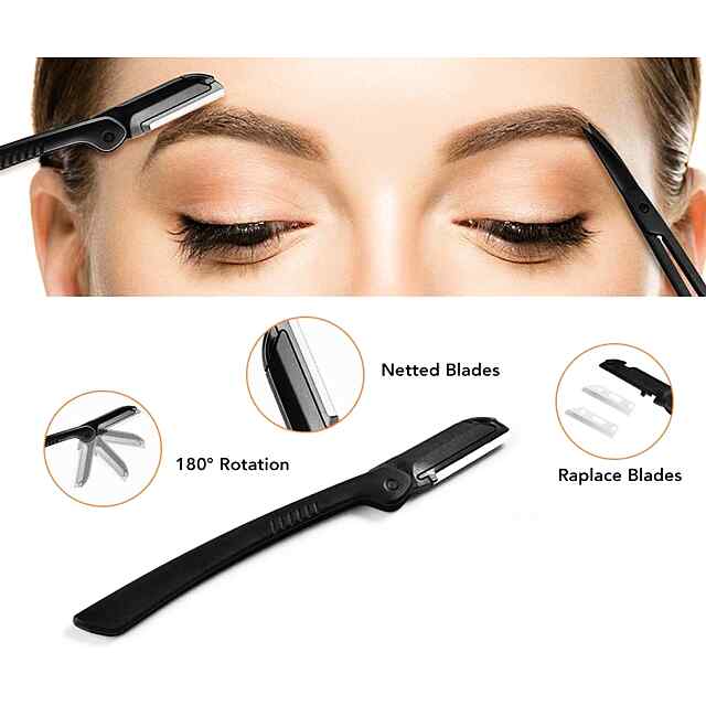 Набір для брів і бороди 3в1 - тример, пінцет, бритва. Догляд за собою. - 1 фото товару