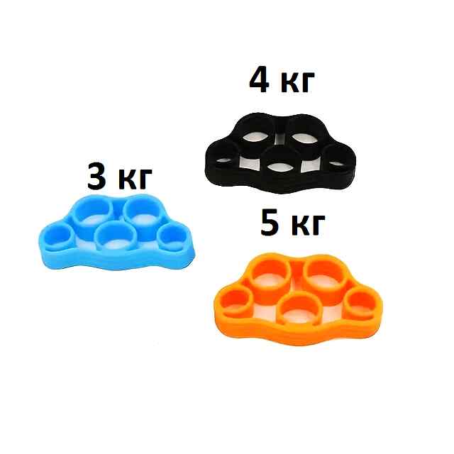Набір еспандерів 3 в 1 для тренувань рук та зап'ясть, віднови травм, зняти стрес. - 2 фото товару