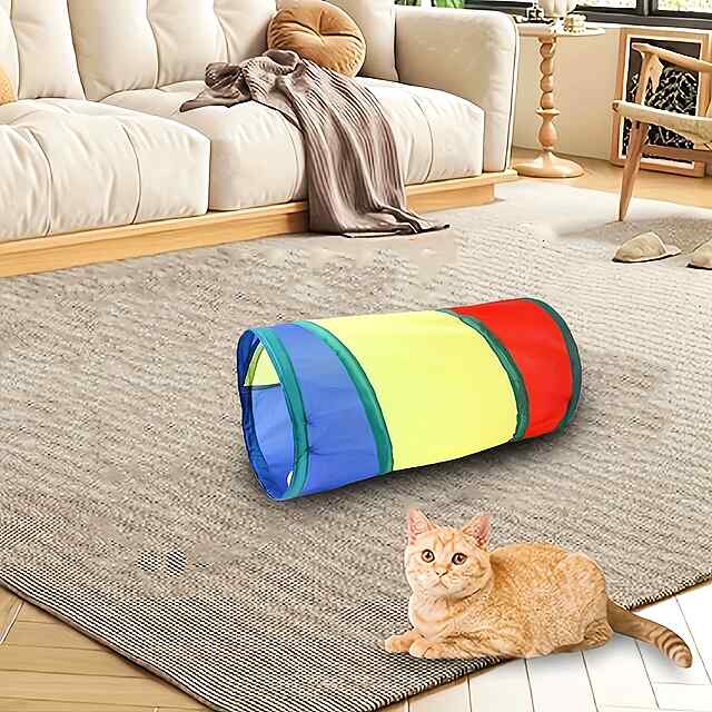 Набір іграшок для кішки – тунель паличка м'ячики (22 предмети) - 3 фото товару