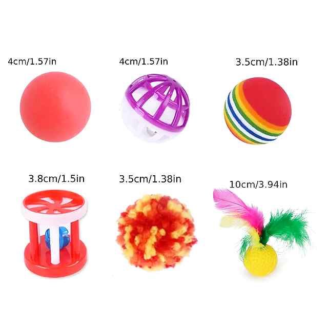 Набір іграшок для котів з тунелем та паличкою – 22 предмети - 1 фото товару