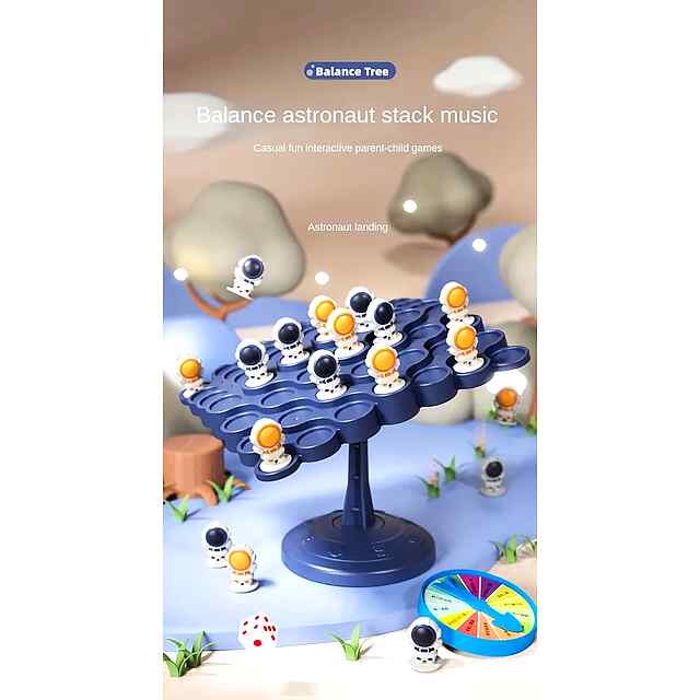 Настільна гра Космонавт у Космосі - сімейна головоломка для дітей і дорослих, розвиває логіку та координацію! Купити в Україні. - 1 фото товару