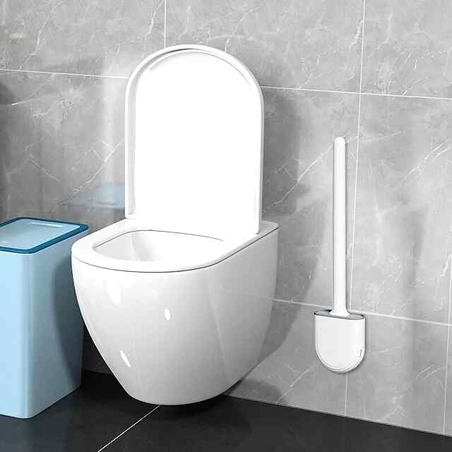 Настінний йоршик для унітазу з силіконовою щіткою - швидковисихаючий і ефективний - 1 фото товару